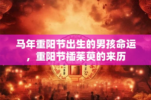 马年重阳节出生的男孩命运，重阳节插茱萸的来历