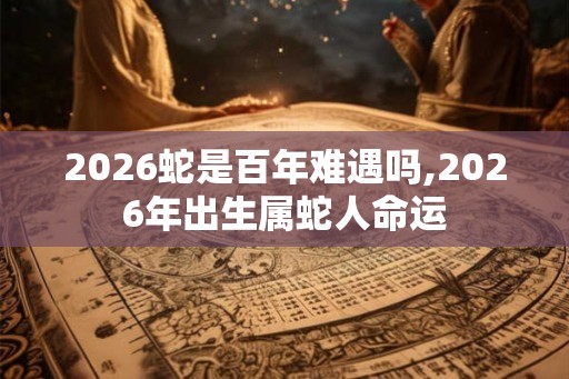 2026蛇是百年难遇吗,2026年出生属蛇人命运