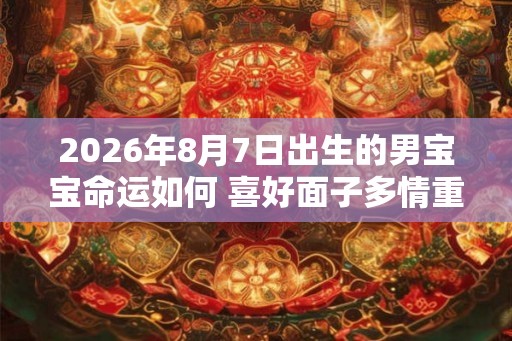 2026年8月7日出生的男宝宝命运如何 喜好面子多情重恩