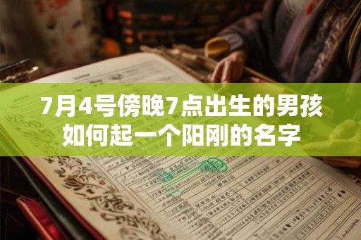 7月4号傍晚7点出生的男孩如何起一个阳刚的名字