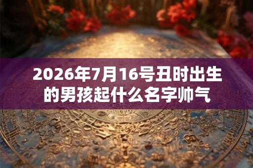 2026年7月16号丑时出生的男孩起什么名字帅气
