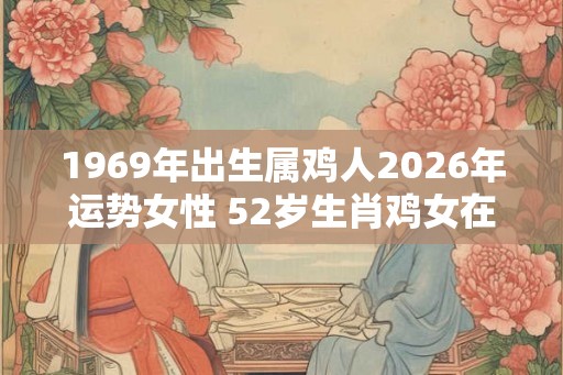 1969年出生属鸡人2026年运势女性 52岁生肖鸡女在2026年运气如何