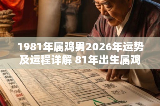1981年属鸡男2026年运势及运程详解 81年出生属鸡人2026全年每月运势男性 1981年属鸡男2026年运势及运程详解 81年出生属鸡人2026全年每月运势男性