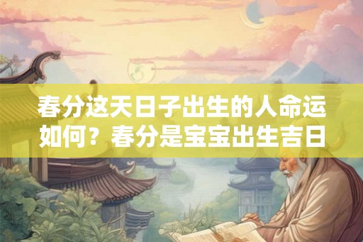 春分这天日子出生的人命运如何？春分是宝宝出生吉日吗？