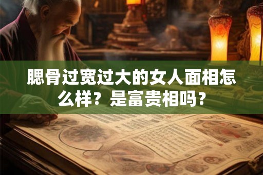腮骨过宽过大的女人面相怎么样？是富贵相吗？
