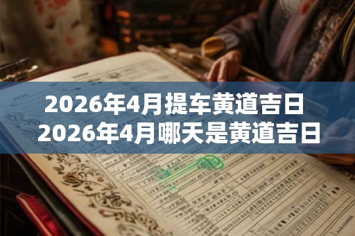 2026年4月提车黄道吉日 2026年4月哪天是黄道吉日提车