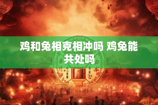 鸡和兔相克相冲吗 鸡兔能共处吗