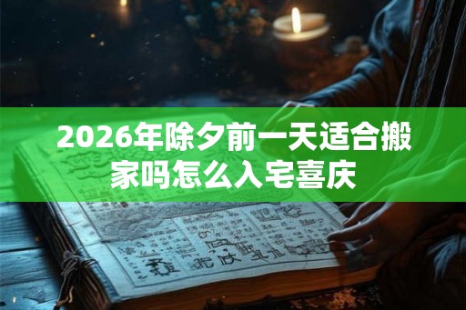 2026年除夕前一天适合搬家吗怎么入宅喜庆 2026年除夕前一天适合搬家吗怎么入宅喜庆
