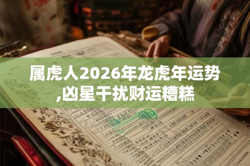 属虎人2026年龙虎年运势,凶星干扰财运糟糕