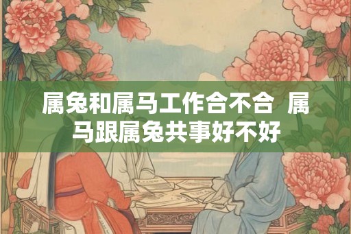 属兔和属马工作合不合  属马跟属兔共事好不好