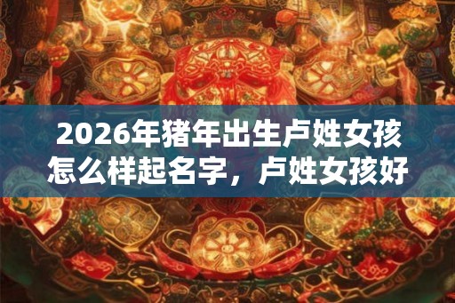 2026年猪年出生卢姓女孩怎么样起名字，卢姓女孩好名推荐