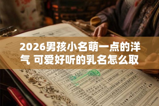 2026男孩小名萌一点的洋气 可爱好听的乳名怎么取