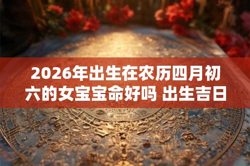 2026年出生在农历四月初六的女宝宝命好吗 出生吉日查询