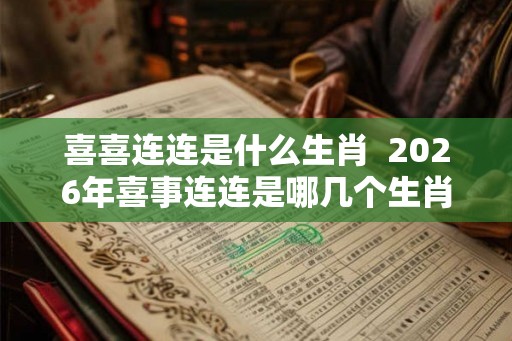 喜喜连连是什么生肖  2026年喜事连连是哪几个生肖