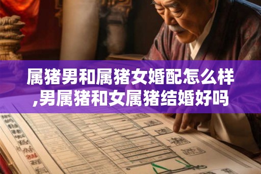 属猪男和属猪女婚配怎么样,男属猪和女属猪结婚好吗