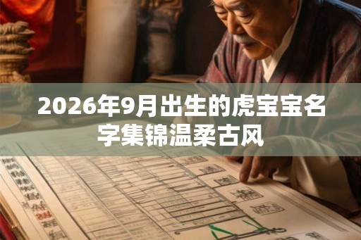 2026年9月出生的虎宝宝名字集锦温柔古风