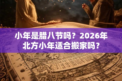 小年是腊八节吗？2026年北方小年适合搬家吗？