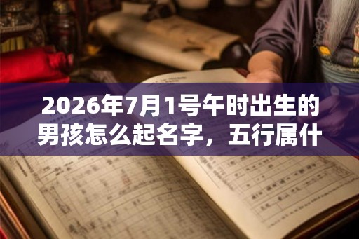 2026年7月1号午时出生的男孩怎么起名字,五行属什么 2026年7月1号午时出生的男孩怎么起名字,五行属什么