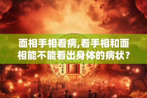 面相手相看病,看手相和面相能不能看出身体的病状? 面相手相看病,看手相和面相能不能看出身体的病状?