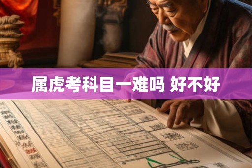 属虎考科目一难吗 好不好