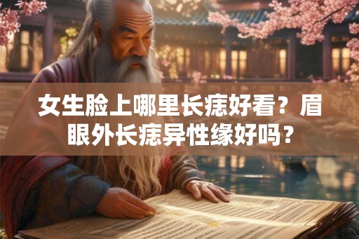 女生脸上哪里长痣好看?眉眼外长痣异性缘好吗? 女生脸上哪里长痣好看?眉眼外长痣异性缘好吗?