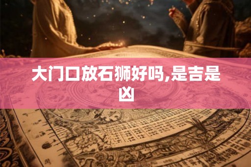 大门口放石狮好吗,是吉是凶