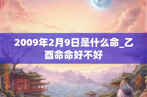 2009年2月9日是什么命_乙酉命命好不好 2009年2月9日是什么命_乙酉命命好不好