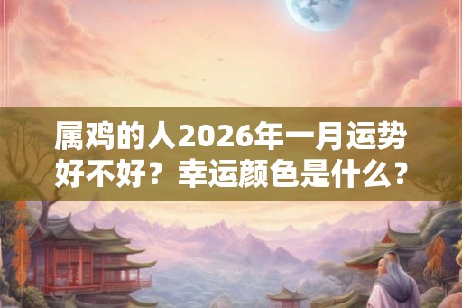 属鸡的人2026年一月运势好不好？幸运颜色是什么？