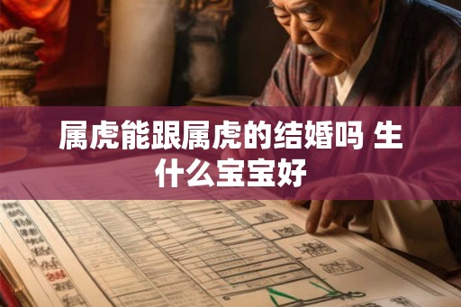 属虎能跟属虎的结婚吗 生什么宝宝好