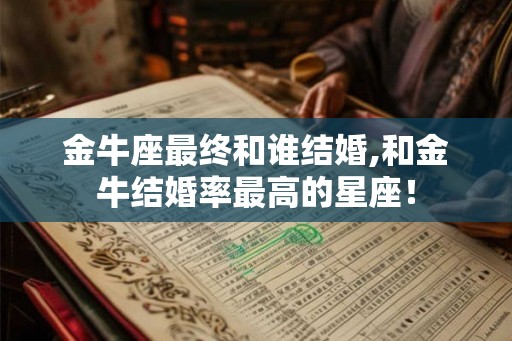 金牛座最终和谁结婚,和金牛结婚率最高的星座！
