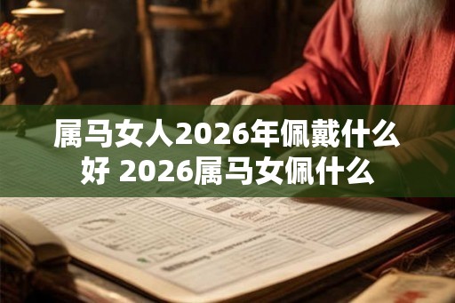 属马女人2026年佩戴什么好 2026属马女佩什么
