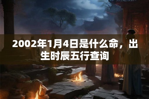 2002年1月4日是什么命，出生时辰五行查询