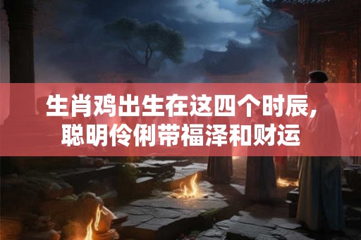生肖鸡出生在这四个时辰,聪明伶俐带福泽和财运