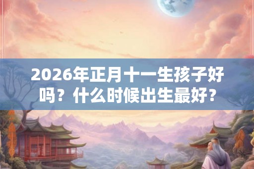 2026年正月十一生孩子好吗？什么时候出生最好？