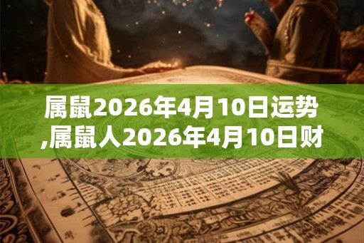 属鼠2026年4月10日运势,属鼠人2026年4月10日财运,生肖鼠2026年4月10日运势