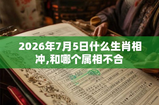 2026年7月5日什么生肖相冲,和哪个属相不合