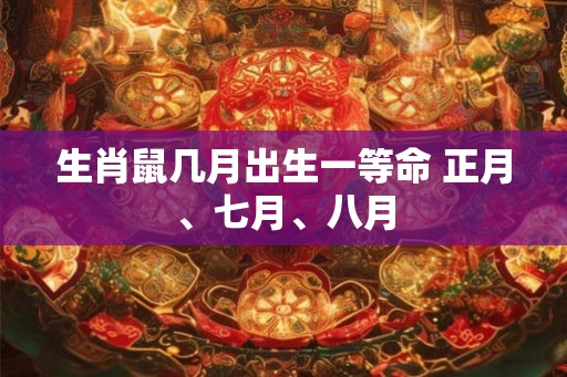 生肖鼠几月出生一等命 正月、七月、八月