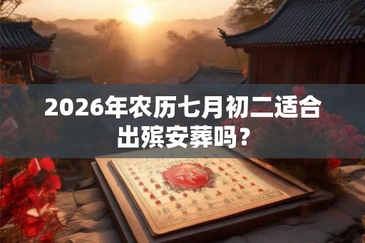 2026年农历七月初二适合出殡安葬吗？