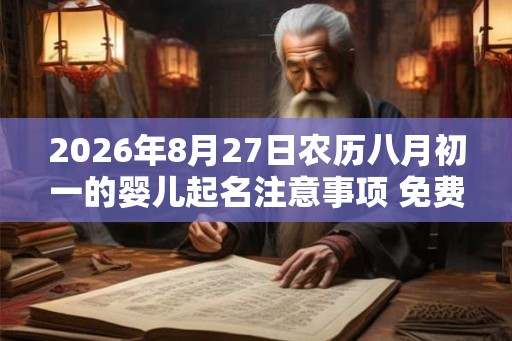 2026年8月27日农历八月初一的婴儿起名注意事项 免费好名推荐