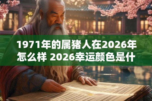 1971年的属猪人在2026年怎么样 2026幸运颜色是什么