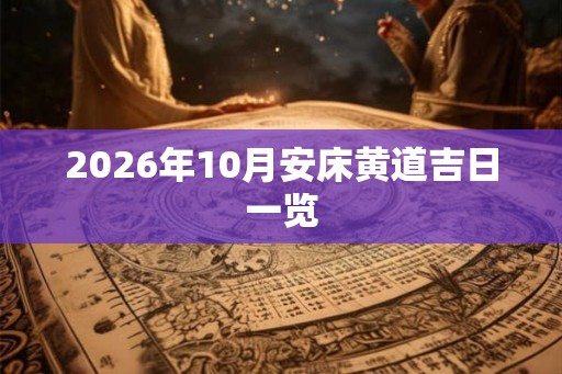 2026年10月安床黄道吉日一览