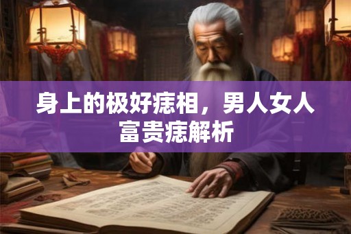 身上的极好痣相，男人女人富贵痣解析