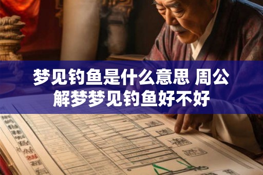 梦见钓鱼是什么意思 周公解梦梦见钓鱼好不好 梦见钓鱼是什么意思 周公解梦梦见钓鱼好不好