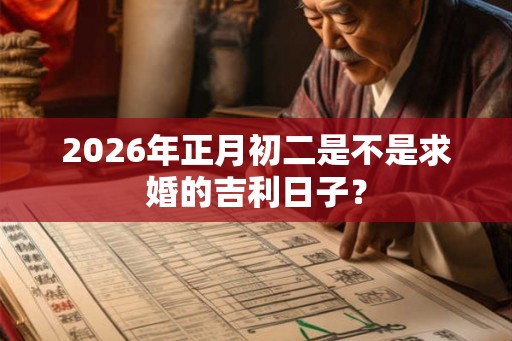 2026年正月初二是不是求婚的吉利日子？