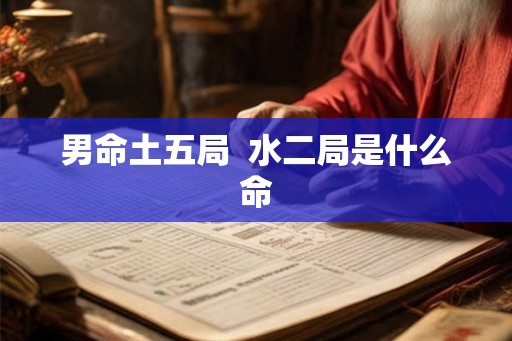 男命土五局  水二局是什么命