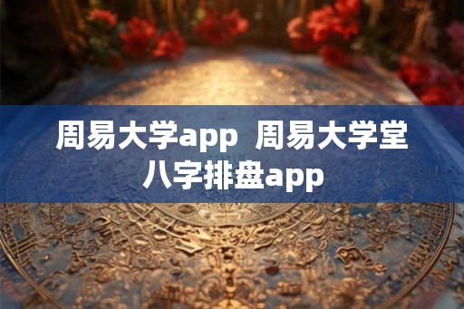 周易大学app  周易大学堂八字排盘app