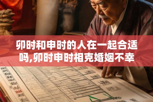 卯时和申时的人在一起合适吗,卯时申时相克婚姻不幸福