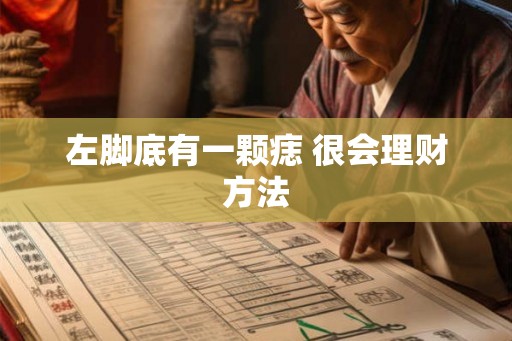 左脚底有一颗痣 很会理财方法