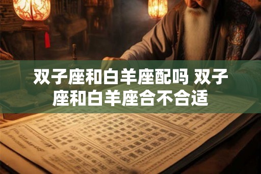 双子座和白羊座配吗 双子座和白羊座合不合适 双子座和白羊座配吗 双子座和白羊座合不合适