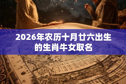 2026年农历十月廿六出生的生肖牛女取名 2026年农历十月廿六出生的生肖牛女取名